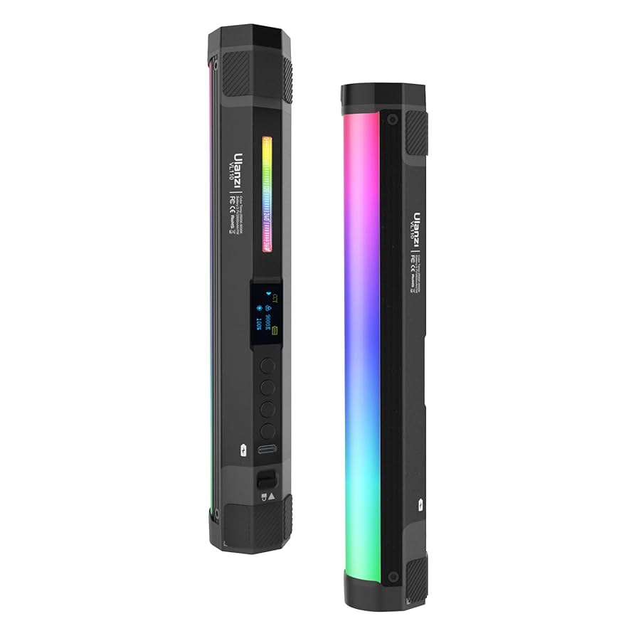 ULANZI VL110 Handheld Light Wand, 360° RGB LED Video Light